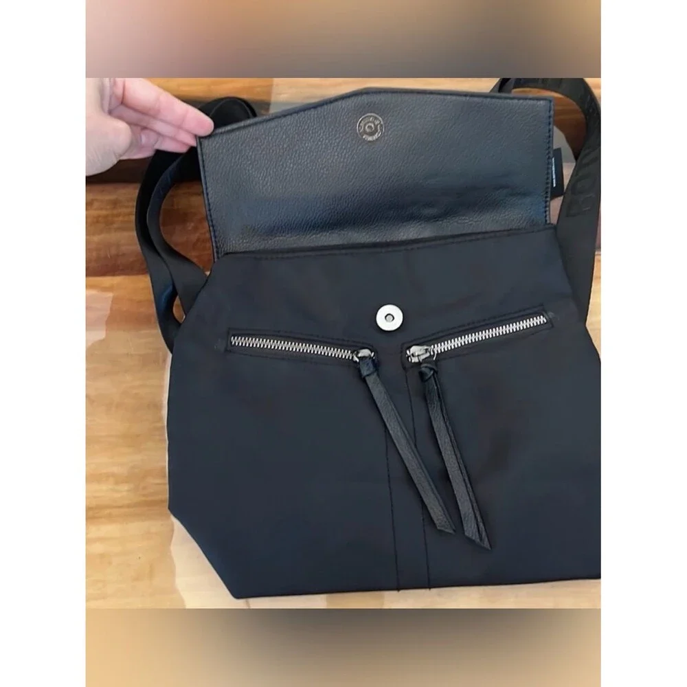 Botkier canvas MINI backpack NWT black with black hardware